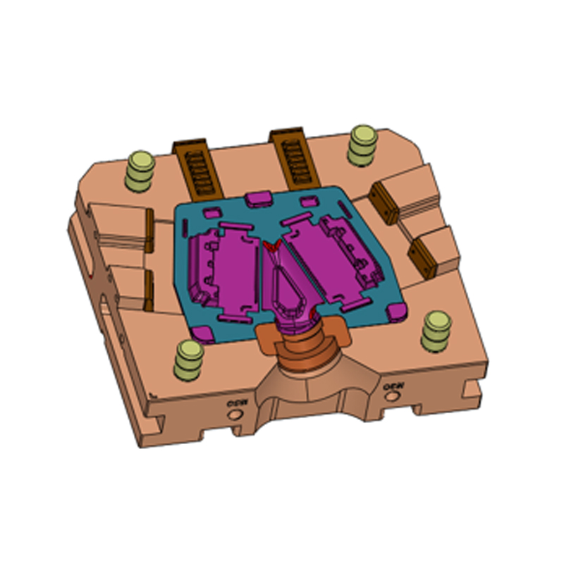 Tấm ngăn chứa pin đúc hợp kim nhôm Một khuôn hai lỗ Tấm ngăn chứa pin đúc hợp kim nhôm Một khuôn hai lỗ